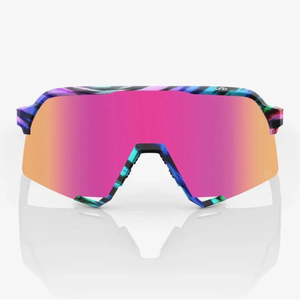 Peter Sagan LE Soft Tact Tie Dye Purple Multilayer Mirror Lens Sunglasses